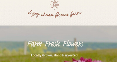 Dazey Churn Flowers website — Ozark Missouri flower farm built by Deliver Digital