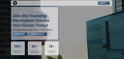 Safeway Carrier homepage — custom website built by Deliver Digital